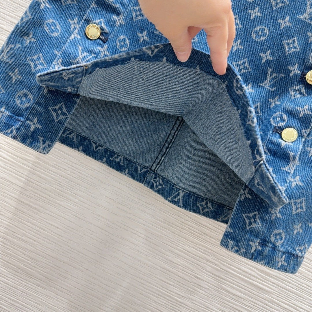 25ss new fashion denim skirt in cotton twill