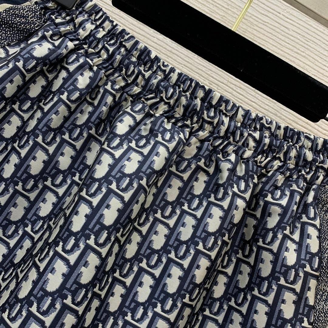 25ss new jacquard material fashionable elastic skirt