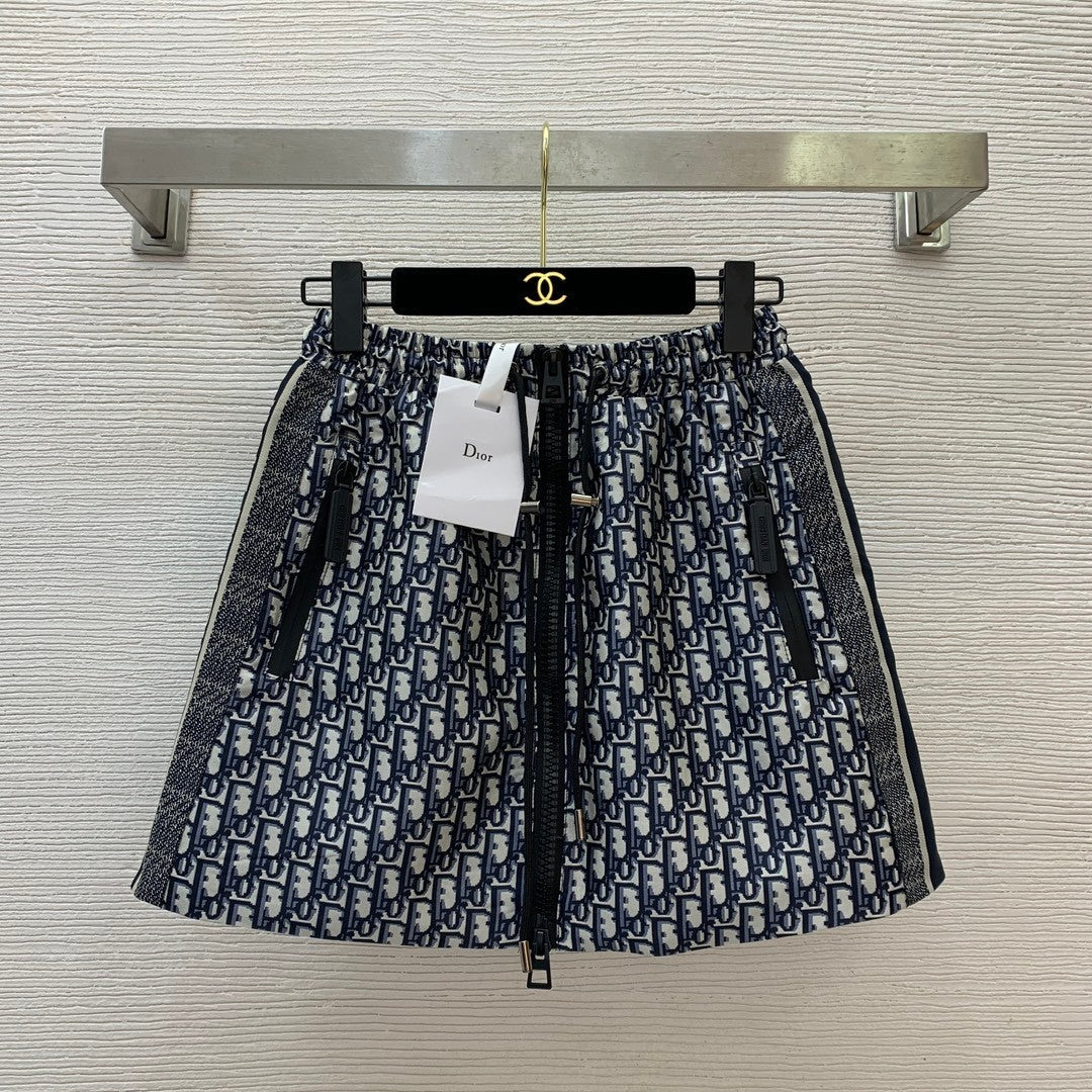 25ss new jacquard material fashionable elastic skirt