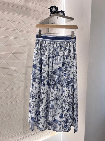 25ss new twill silk fashion skirt