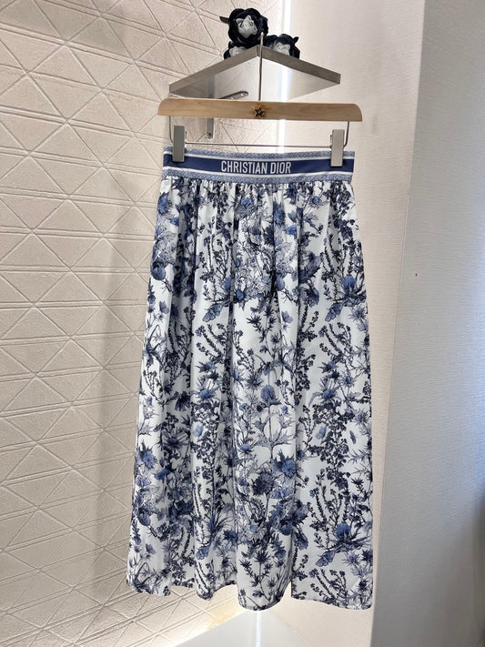 25ss new twill silk fashion skirt