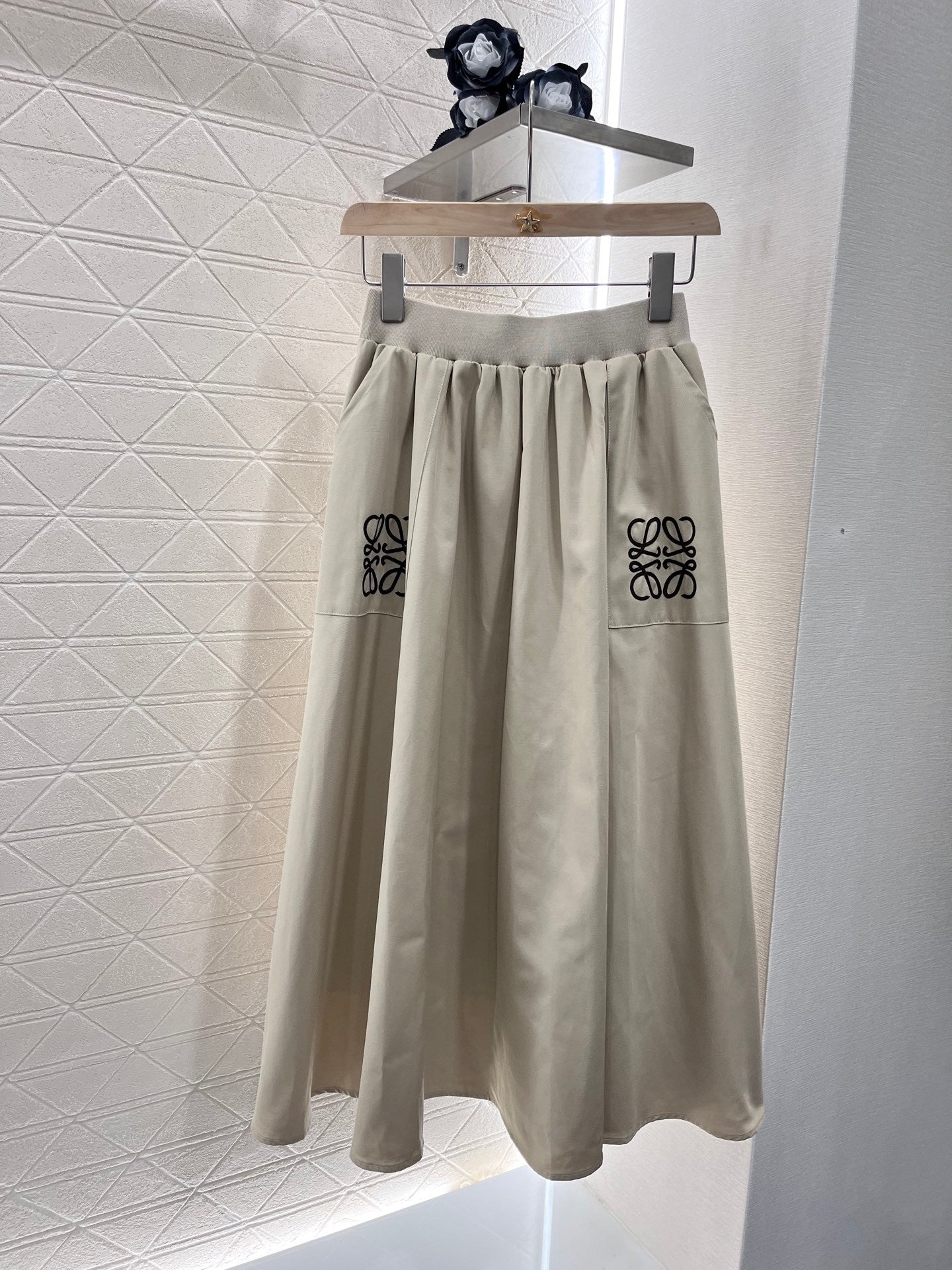 25ss new cotton material fashionable high waist skirt