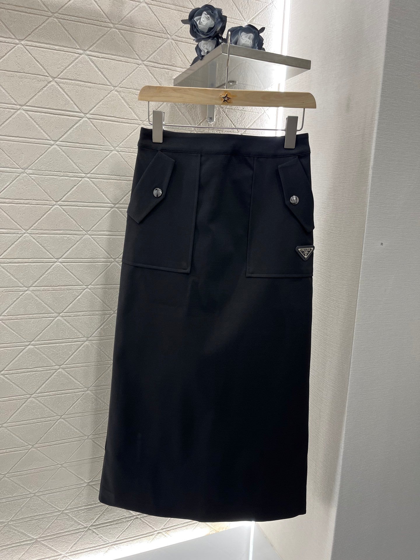 25ss new fashion high waist skirt in twill cotton