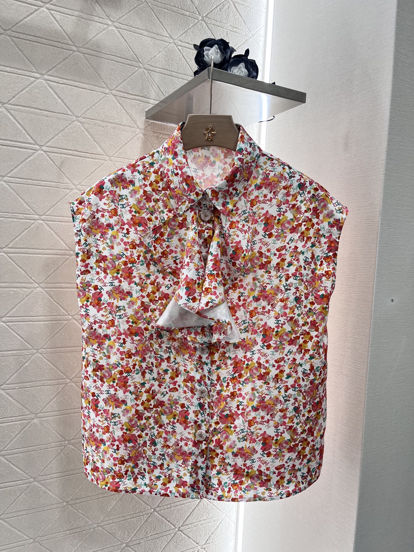 C*New Product Full Print Red Silk Cotton Material