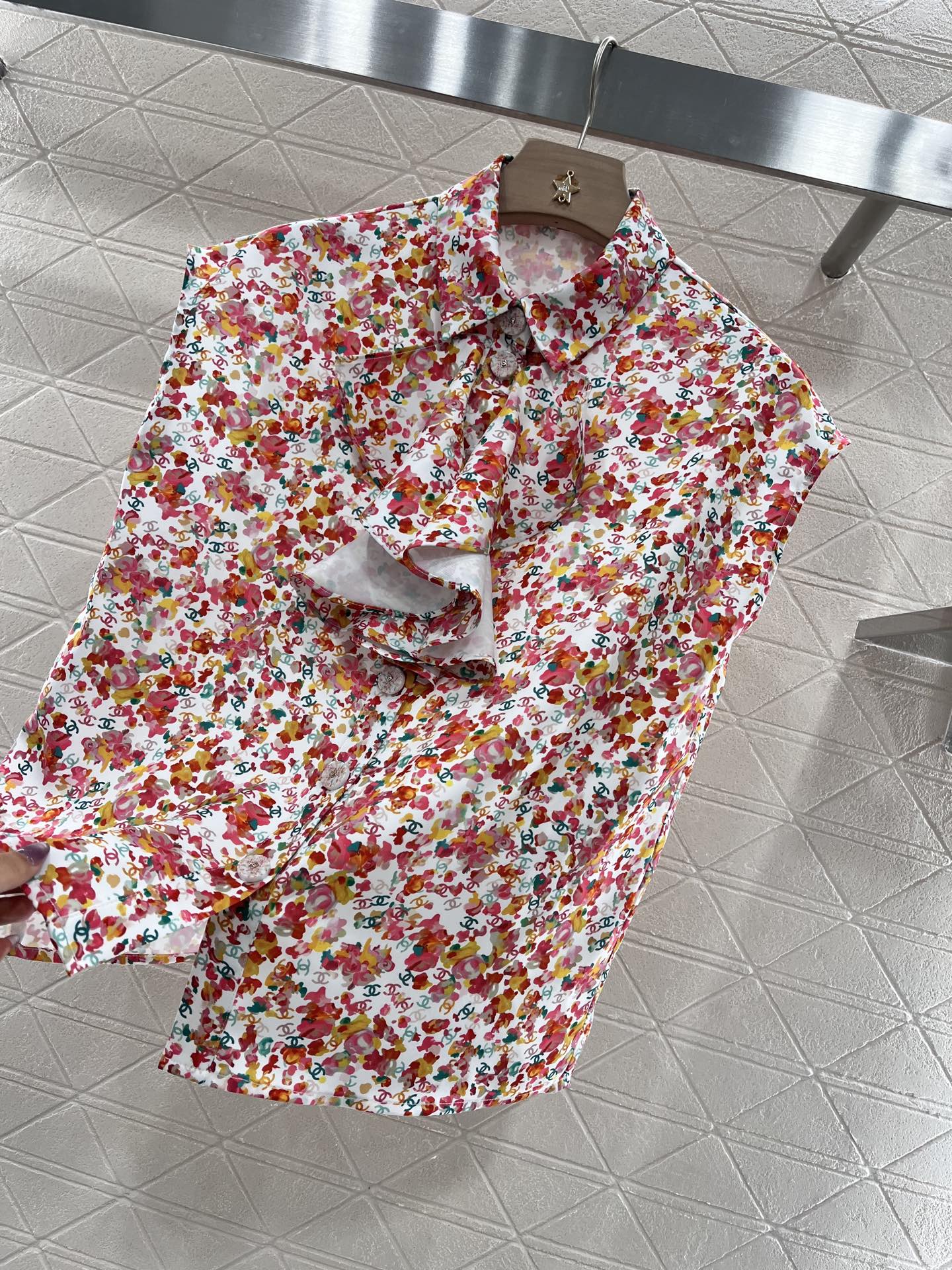 C*New Product Full Print Red Silk Cotton Material