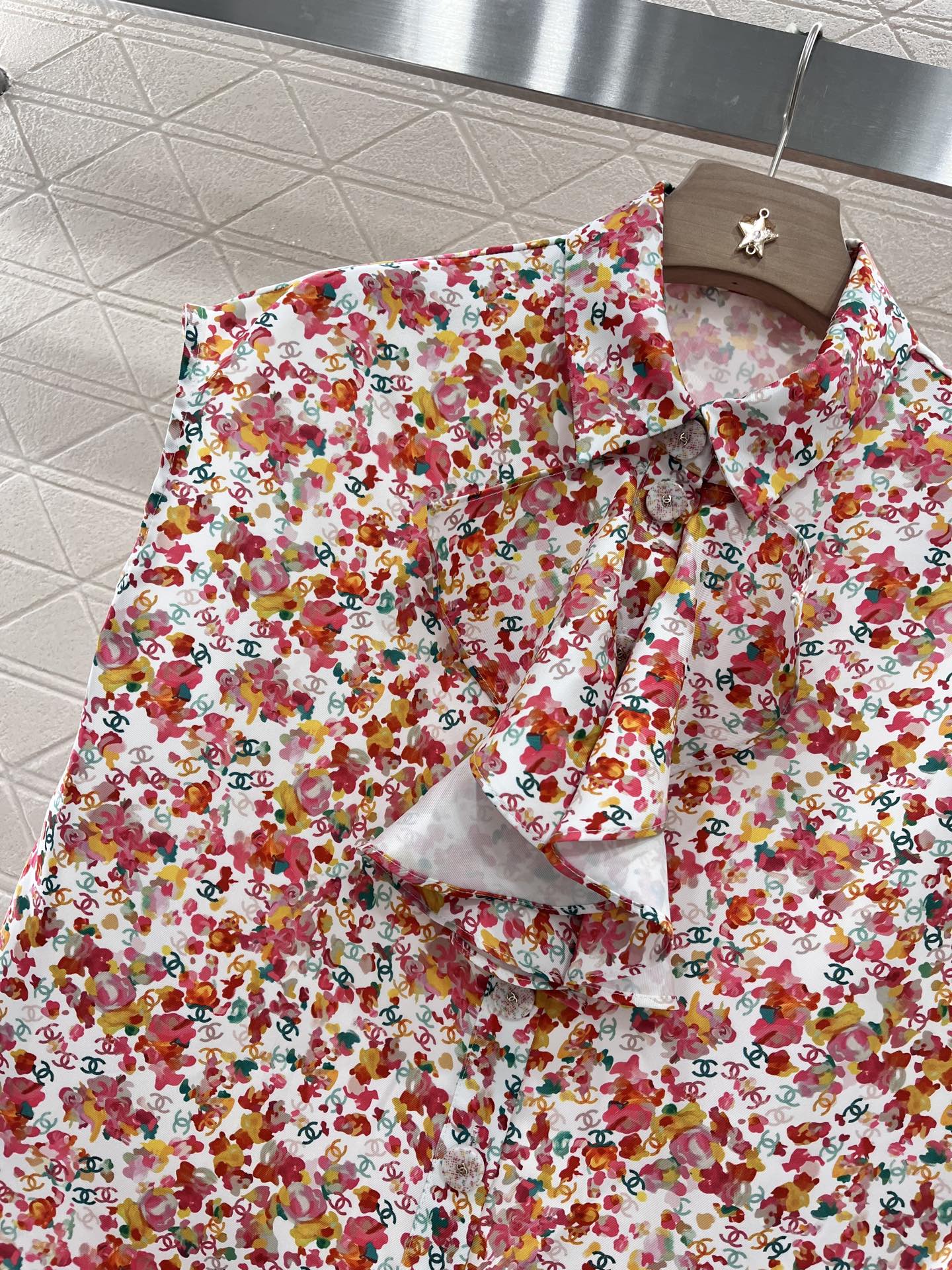 C*New Product Full Print Red Silk Cotton Material