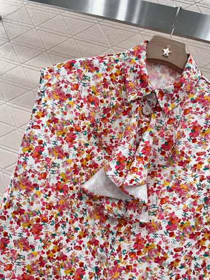 C*New Product Full Print Red Silk Cotton Material
