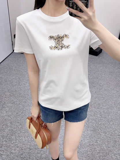 C* new classic diamond short sleeves, pure cotton