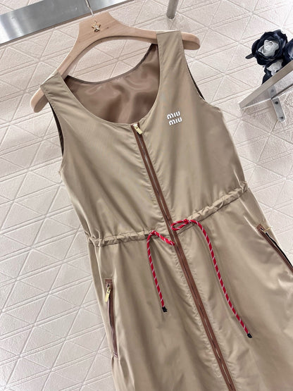 MI*MI*2025SS New Sleeveless Vest Dress