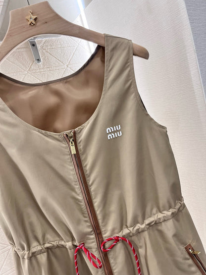MI*MI*2025SS New Sleeveless Vest Dress