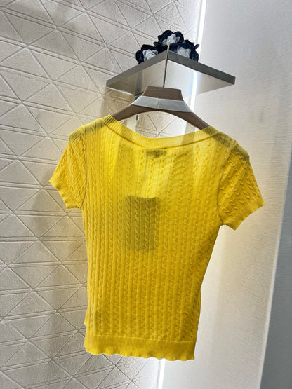 C* 2025SS New Yellow Sweater