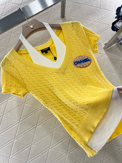 C* 2025SS New Yellow Sweater