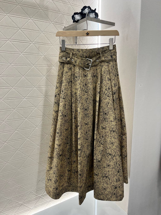 D*New Arrival Printed Belt Dress