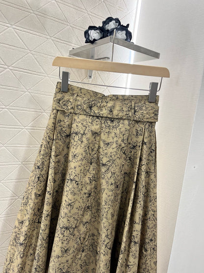 D*New Arrival Printed Belt Dress