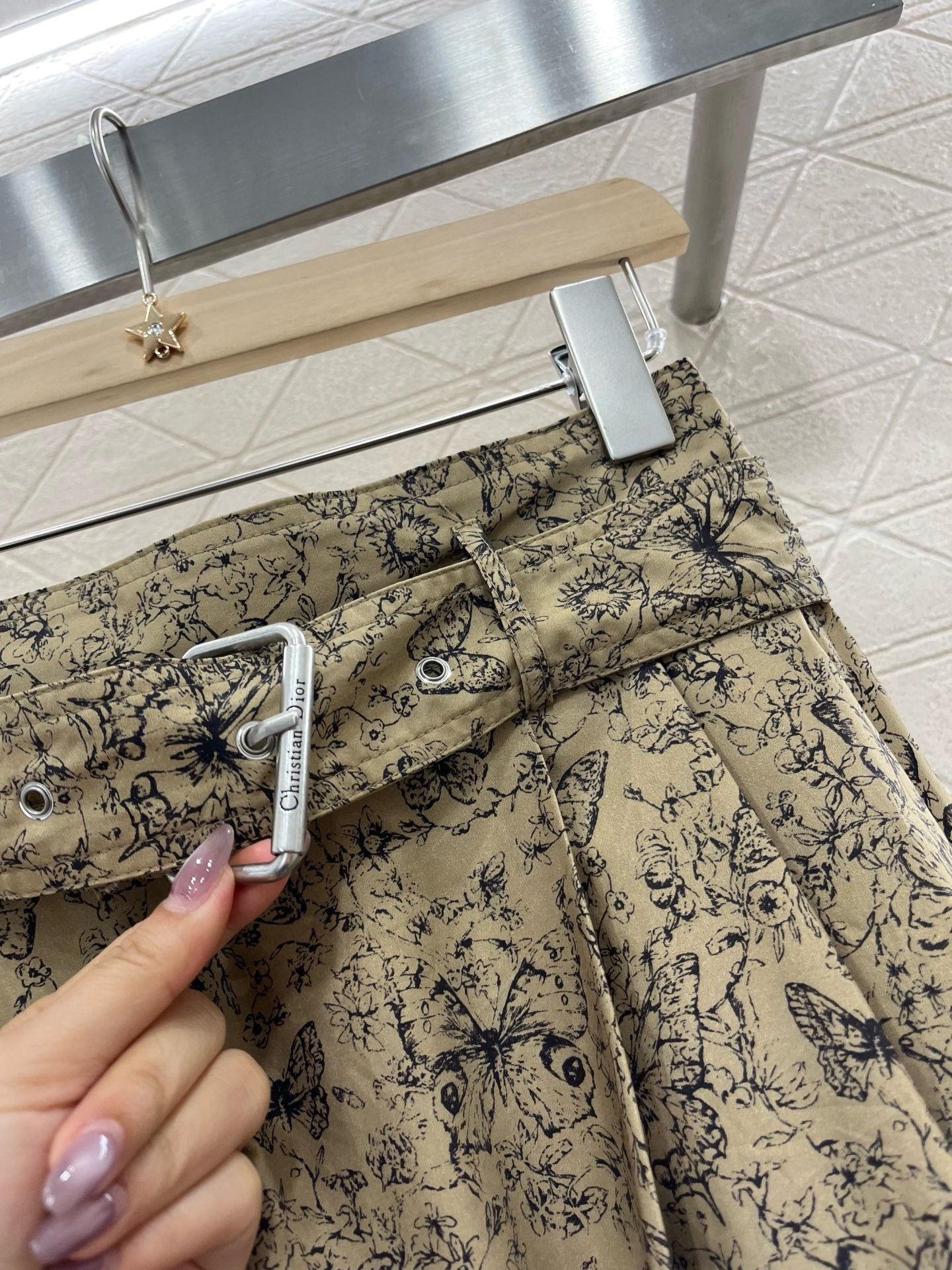 D*New Arrival Printed Belt Dress