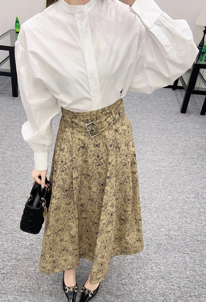 D*New Arrival Printed Belt Dress