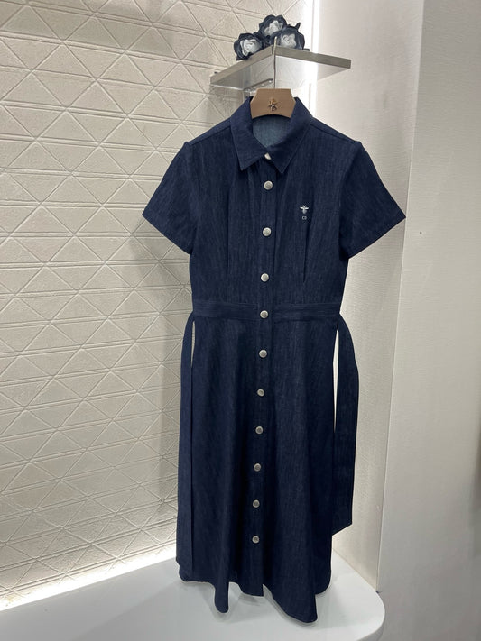 D*New Arrival Belt Denim Dress