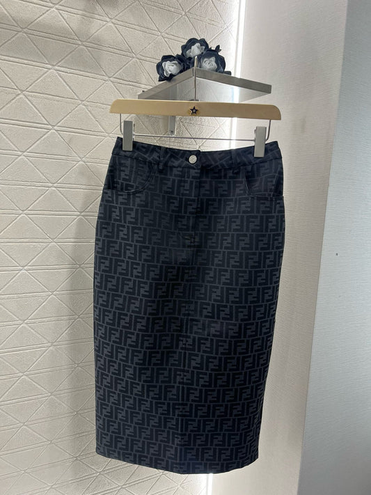 New Arrival Jacquard Denim Skirt