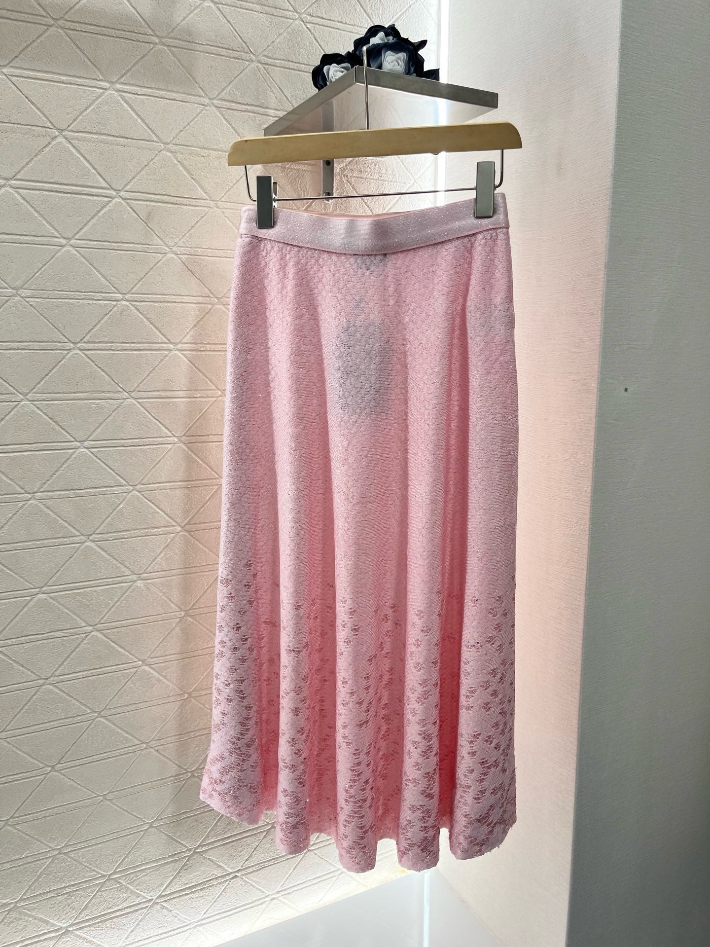 C*New Arrival 2025SS Bow High Waist Full Skirt