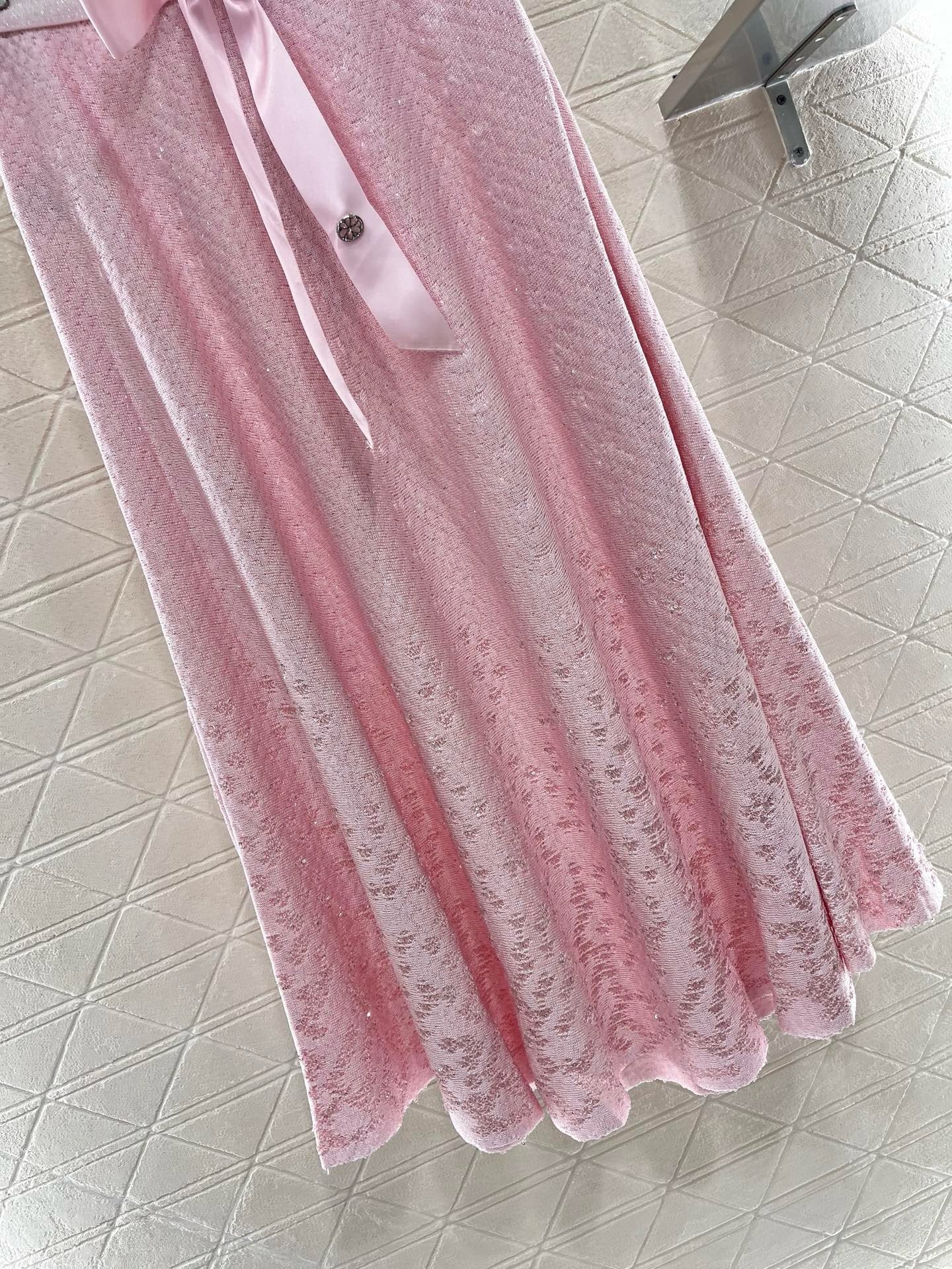 C*New Arrival 2025SS Bow High Waist Full Skirt