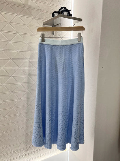 C*New Arrival 2025SS Bow High Waist Full Skirt
