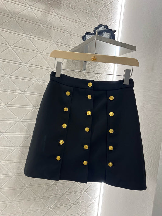L* New Arrival 2025SS Printed Buttoned Skirt