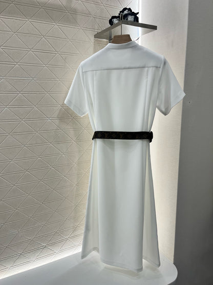 L*New Arrival 2025SS Belted Double Breasted Dress