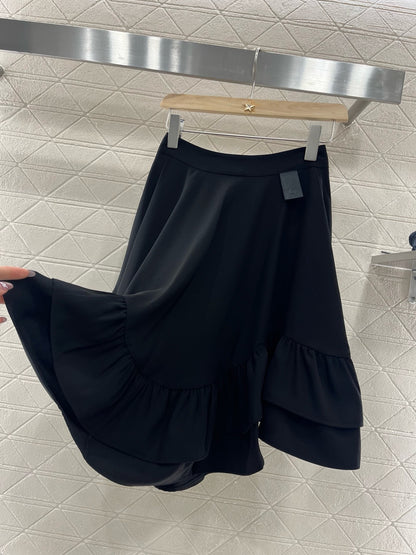L*New Arrival 2025SS Lace Pleated Skirt