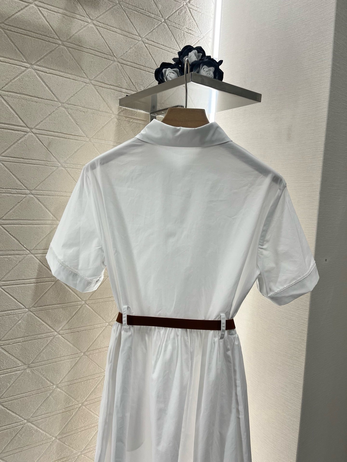 MI*MI* newest 2025SS lace belt dress, made of pure cotton