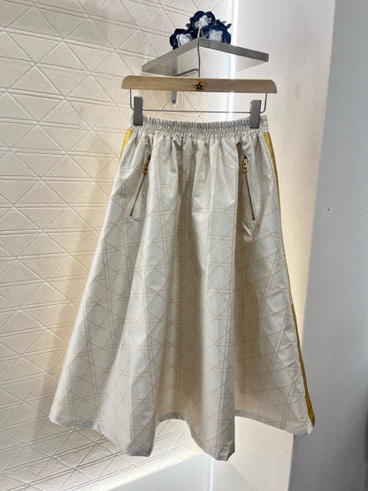 D*New Arrival High Waist Jacquard  Skirt