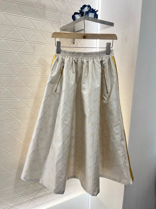 D*New Arrival High Waist Jacquard  Skirt