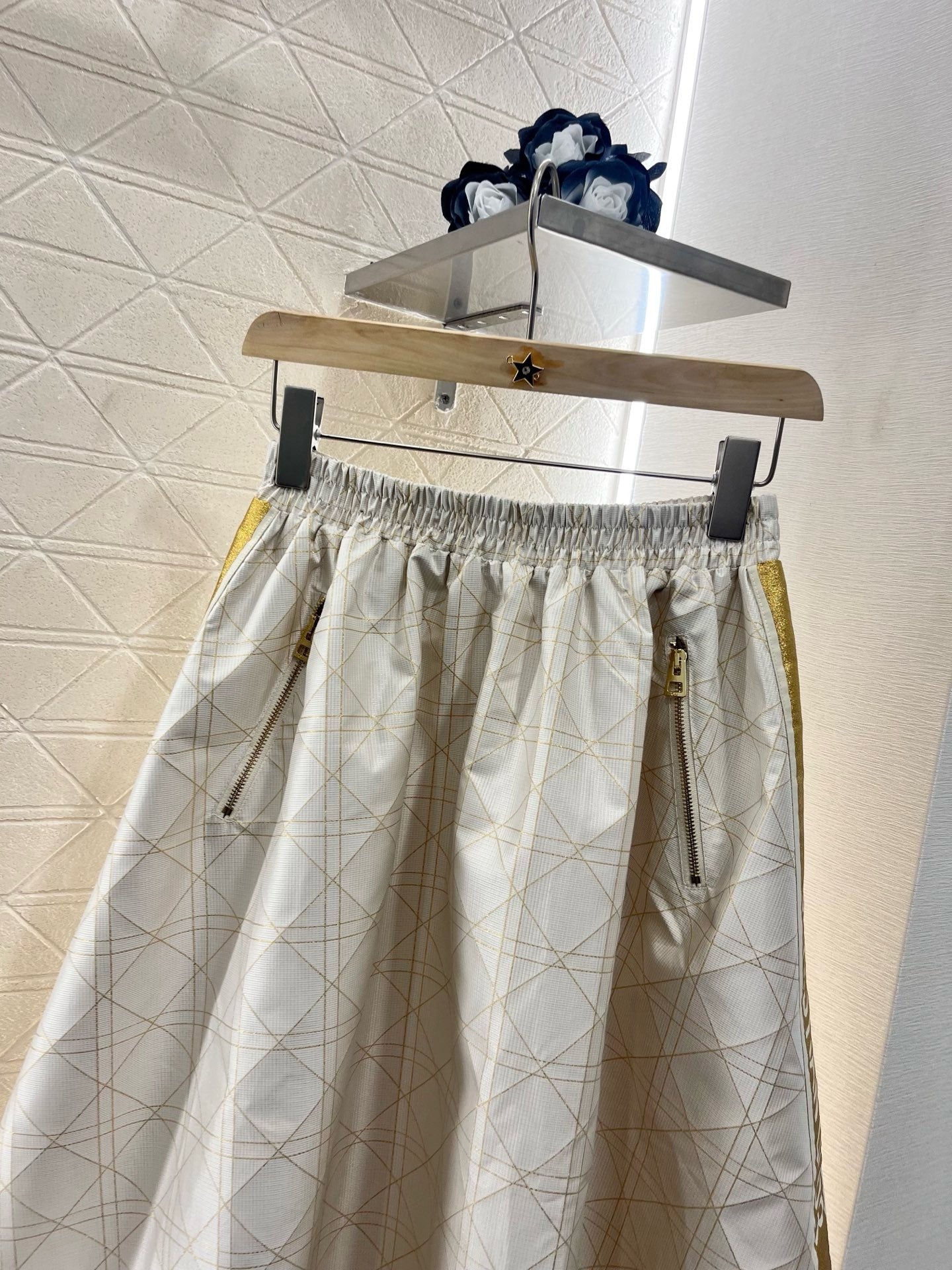 D*New Arrival High Waist Jacquard  Skirt