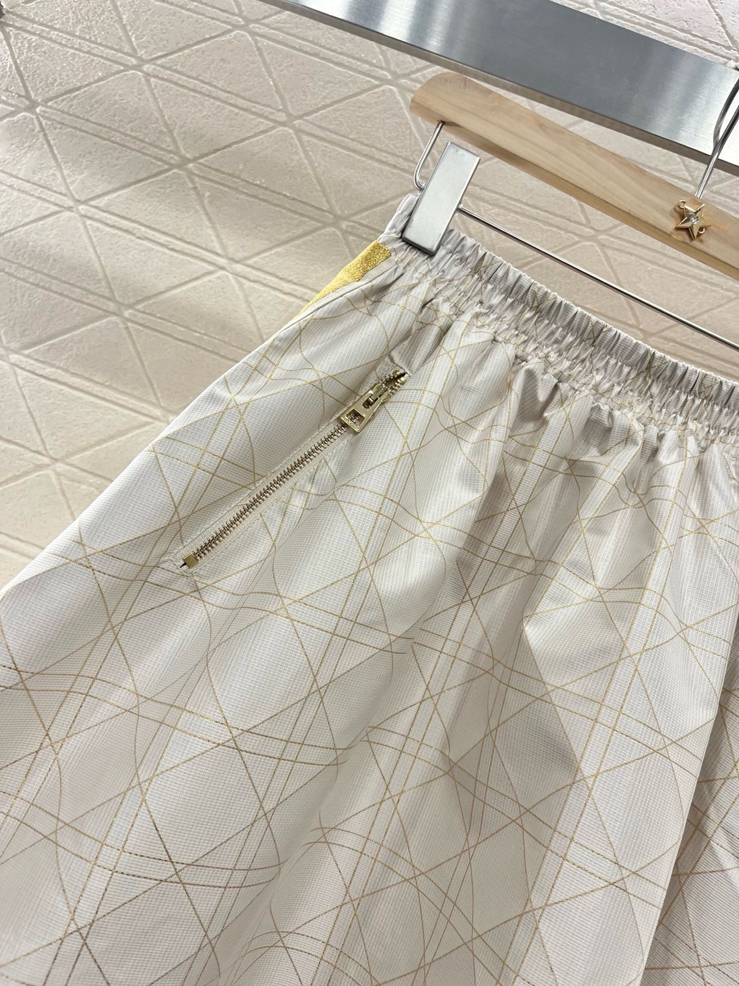 D*New Arrival High Waist Jacquard  Skirt