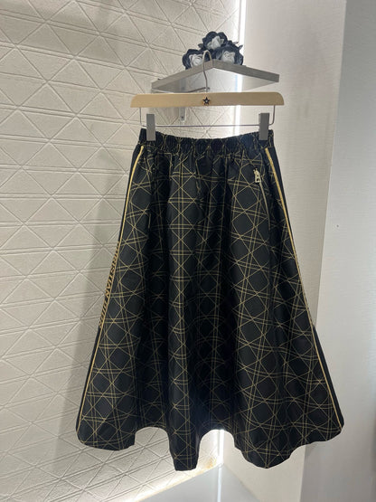 D*New Arrival High Waist Jacquard  Skirt