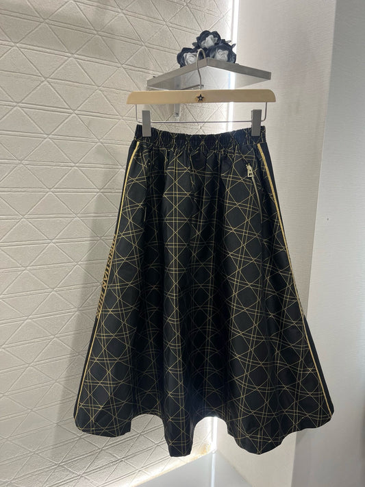 D*New Arrival High Waist Jacquard  Skirt