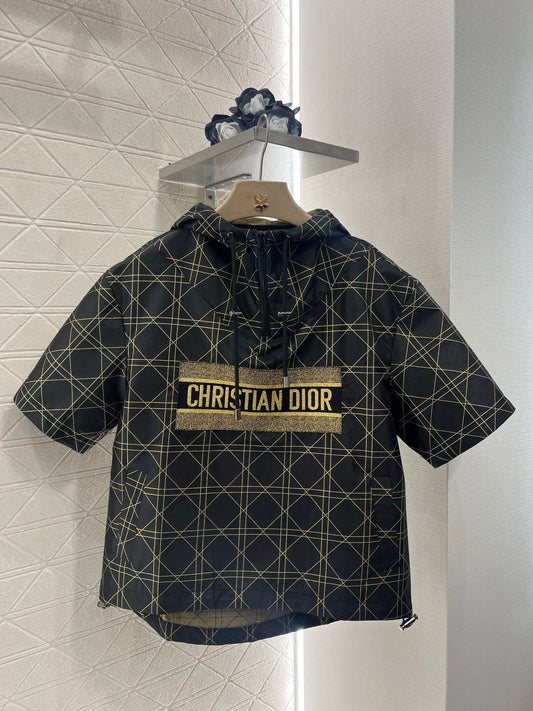 D*New arrival jacquard hooded top