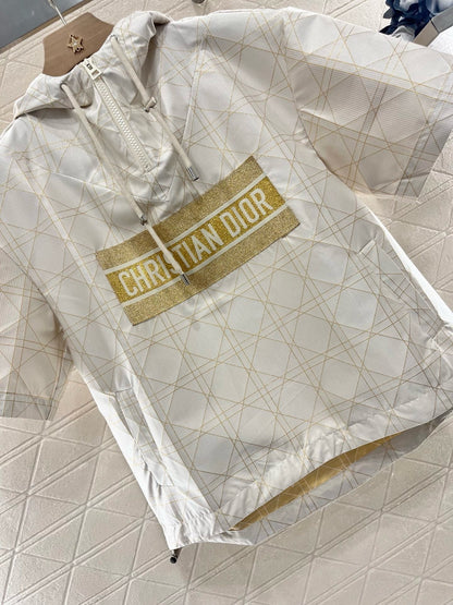 D*New arrival jacquard hooded top