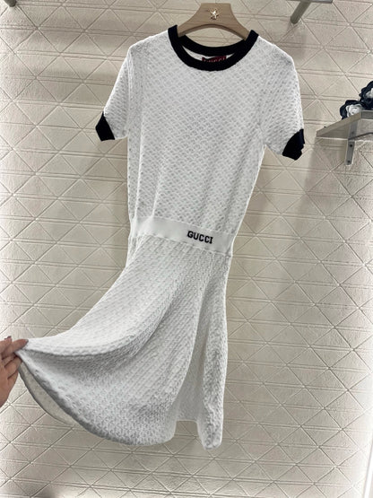 2025SS new product  Round neck short sleeve dress