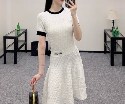 2025SS new product  Round neck short sleeve dress