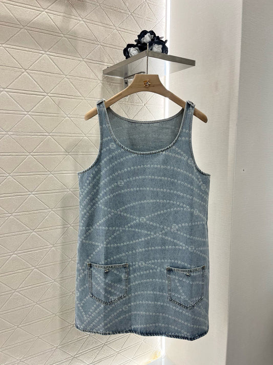C*New Arrival 2025ss Denim Vest Dress