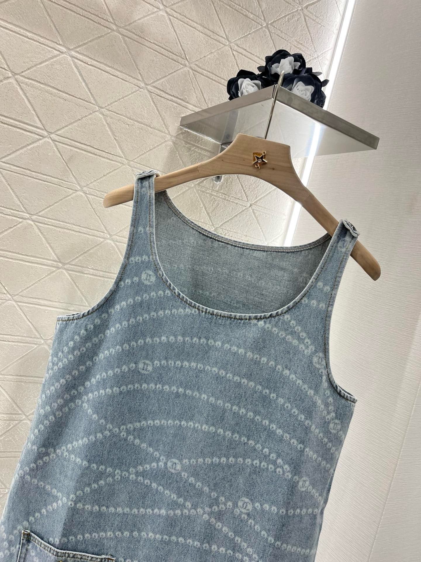 C*New Arrival 2025ss Denim Vest Dress