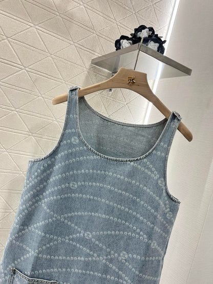 C*New Arrival 2025ss Denim Vest Dress