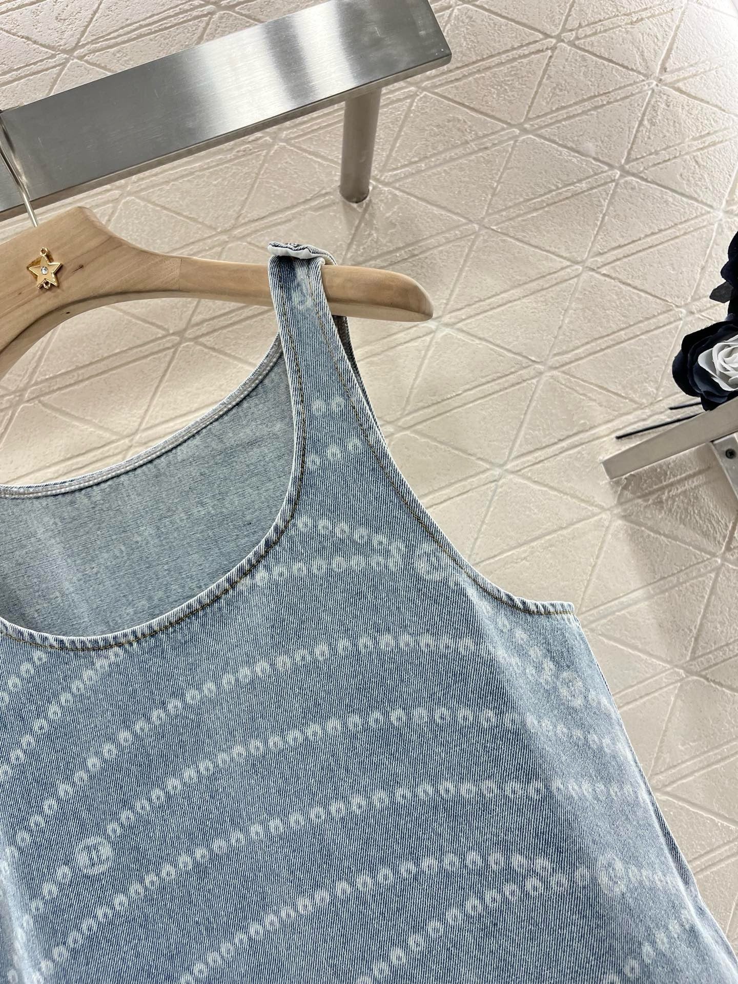 C*New Arrival 2025ss Denim Vest Dress