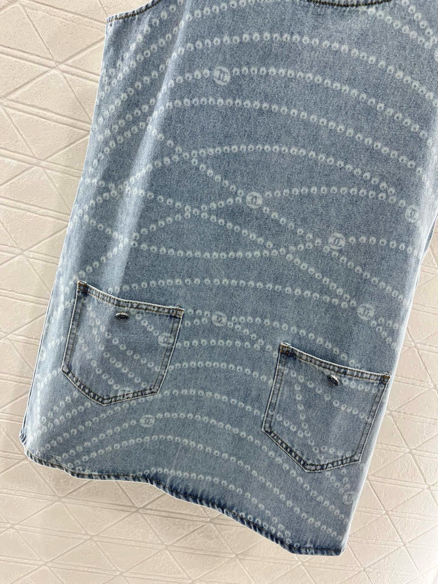 C*New Arrival 2025ss Denim Vest Dress