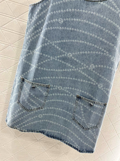 C*New Arrival 2025ss Denim Vest Dress