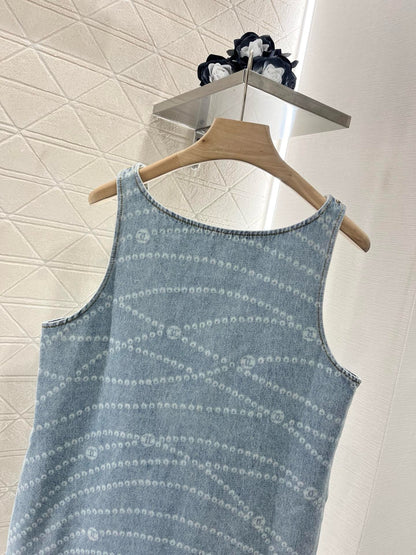 C*New Arrival 2025ss Denim Vest Dress
