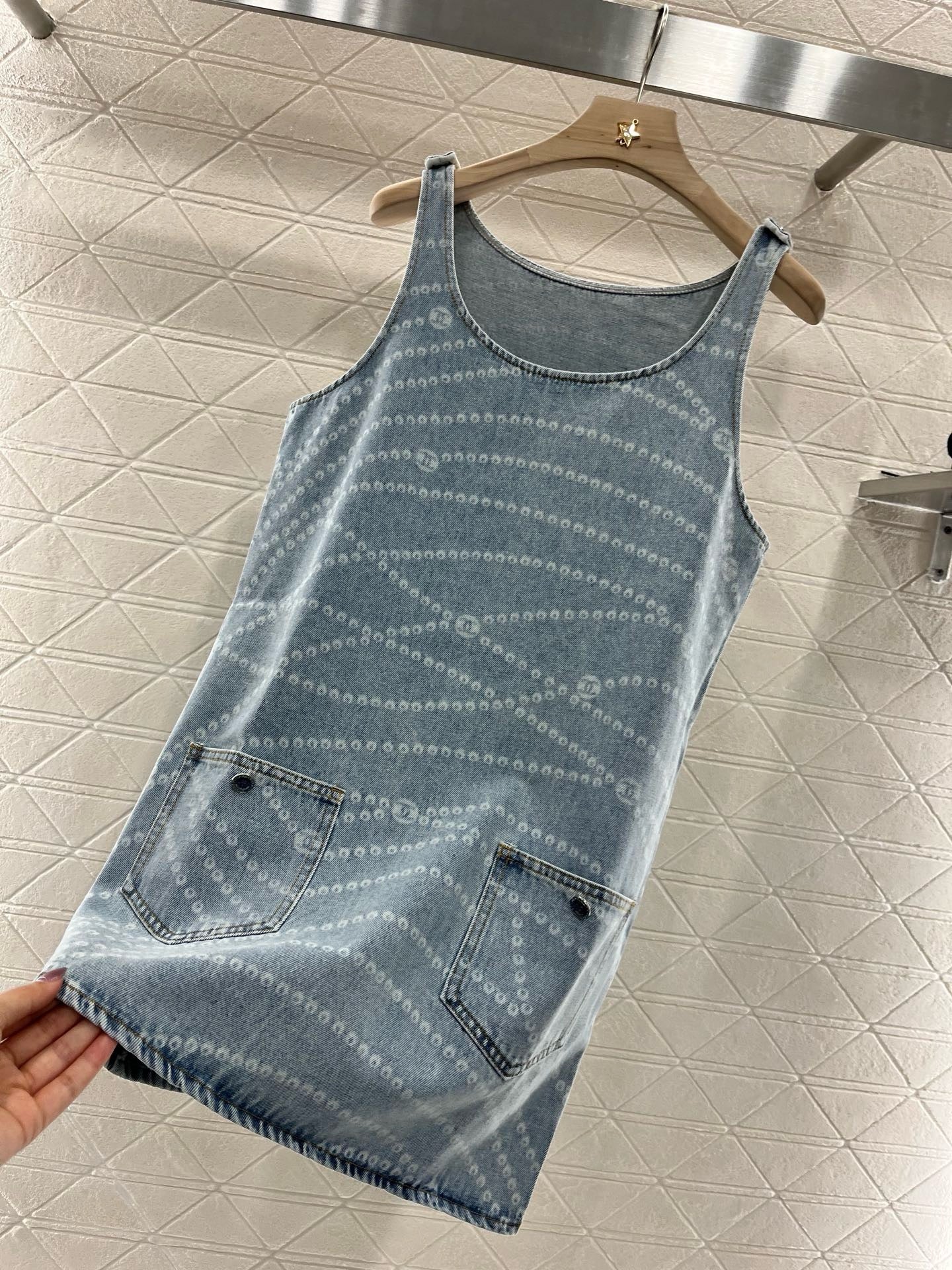 C*New Arrival 2025ss Denim Vest Dress