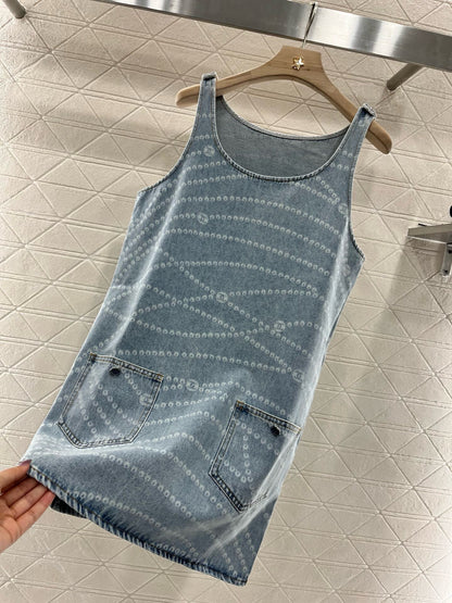 C*New Arrival 2025ss Denim Vest Dress