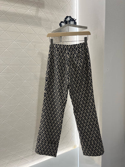New Arrival Jacquard Lettering Straight Pants
