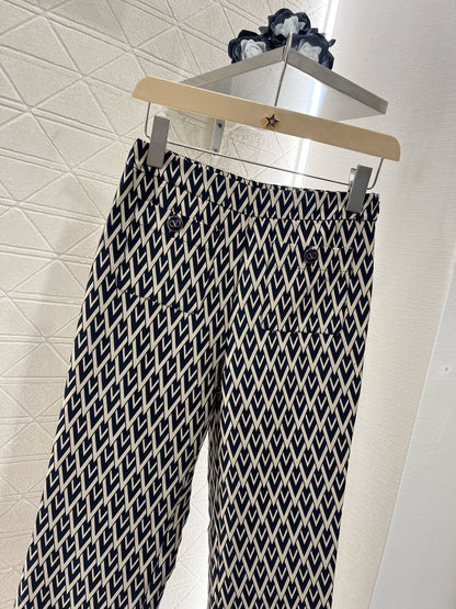 New Arrival Jacquard Lettering Straight Pants